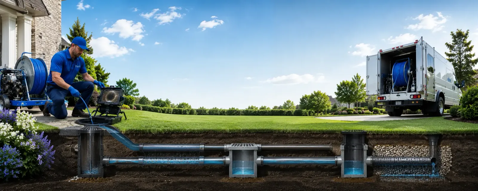 Outdoor drain cleaning information for East Petersburg, PA